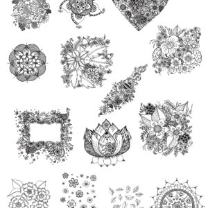 floral coloring pages